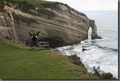 Farewell Spit - Cape Farewell - high jump